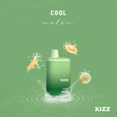 KIZZ Disposable 5000 puffs Cool Melon (Dưa lưới lạnh) | 12ml | Mesh coil | 850mAh | USB Type C | vapeland.vn
