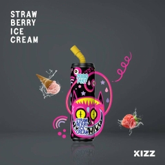 KIZZ Disposable 7000 puffs Strawberry Ice Cream (kem dâu) | 2%-3%-5% | 14ml | Mesh coil | 850mAh | USB Type C | vapeland.vn