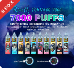 RandM Tornado 7000 puffs 27 vị 5% (50mg) | AirFlow Control Disposable Vape | Chính Hãng