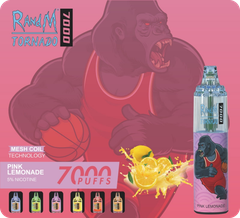 RandM Tornado 7000 puffs (Chanh Hồng - Pink Lemonade) 5% (50mg) | AirFlow Control Disposable Vape | Chính Hãng