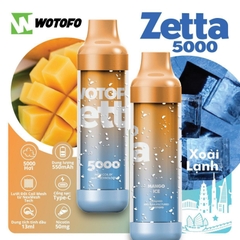 Wotofo Zetta 5000 Mango Ice : Xoài lạnh | 2%-3%-5% | 13ml | 600mAh | USB Type C | vapeland.vn