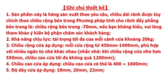 TM48 - Ray cửa lùa phẳng mặt