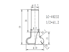 CNC55 - Mũi soi tay móc J