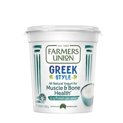 SỮA CHUA HY LẠP FARMERS UNION GREEK STYLE - HIGHT PROTEIN YOGURT 500G