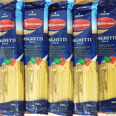 Mì Ý Mediteranea 500g - Spaghetti No.6 Mediterranea