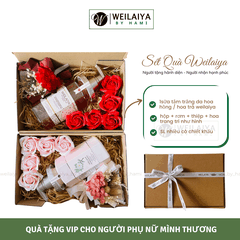 Sét Quà Tặng Sữa Tắm Hoa Trà Trắng Da Hương Nước Hoa Weilaiya (Hộp Giấy)