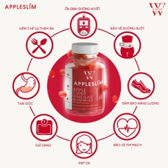 Kẹo Giấm Táo Giảm Cân AppleSlim USA Apple Cider Vinegar Gummies- Hộp 60 Viên