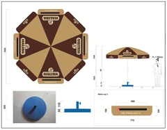 Ô dù quảng cáo Halida