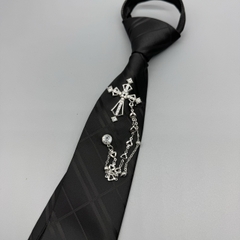 Cà vạt nam 6cm Mẫu trang trí Thánh Giá mạ trắng 2024  giangpkc-phu-kien-thoi-trang