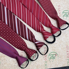 Cà vạt nam thắt sẵn ngang 8cm trung niên mẫu mới tông đỏ tháng 7-2023 Giangpkc  giangpkc-phu-kien-thoi-trang