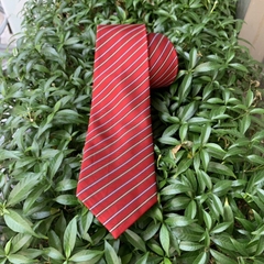 Cà vạt nam bản ngang 8cm trung niên đỏ kẻ mẫu mới 5/2021 Giangpkc