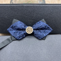 Những mẫu nơ đeo cổ nam nơ bướm cao cấp màu xanh đen trang trí đẹp cho chú rể 2024 đã sẵn hàng  giangpkc-phu-kien-thoi-trang