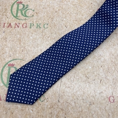 Cà vạt nam mẫu thắt sẵn dây kéo 6cm màu xanh đen chấm ô vuông mới nhất 2023 Giangpkc