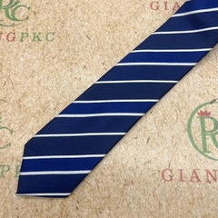 Cà vạt nam mẫu thắt sẵn dây kéo 6cm cao cấp màu xanh đen kẻ mới nhất 2023 Giangpkc
