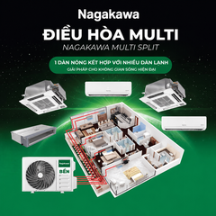 Điều hòa 42000BTU Nagakawa Multi DC Inverter 2 chiều 5 dàn lạnh NMU-A42UB
