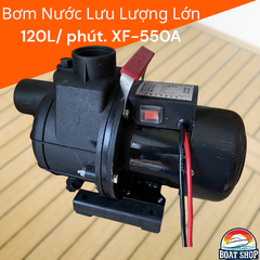 Bơm Nước 12V Lưu Lượng Lớn XF-550A , Điện Áp 12V - 550W, Lưu Lượng 120L/ Phút