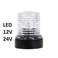 Đèn Cột 360 Độ,  Đèn Tín Hiệu Neo LED 12V, Chiều Dài 72mm, Cho Tàu Cano, Đèn Cột Đỏ, Xanh, Vàng, Trắng 360 Độ, Đèn Hành Trình 360 S40445-R , S40445-G