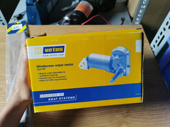 24V Motor gạt Mưa Vetus RW02A 24V, Trục 50mm, 16 Răng Rơ Nia, Dành Cho Tàu Thuyền Hàng Hải Cano