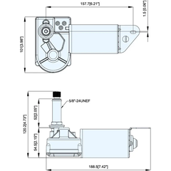 Motor Gạt Nước Mưa TMC 12V 20W, Mã TMC-0091101