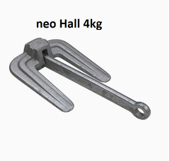 Neo loại C, Nặng 4Kg  mạ kẽm nhúng nóng, neo tàu, neo gấp, neo đúc, neo Hall, phụ kiện phần cứng hàng hải, neo ống lồng