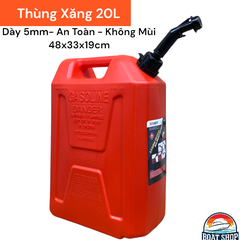 Thùng Can Xăng Dự Phòng An Toàn, Dung Tích 20L, Có Vòi Tự Động Chống Bay Hơi Xăng