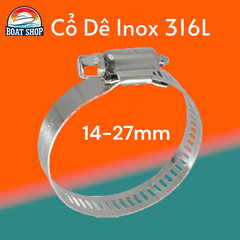 Cổ Dê Inox 316, Kích Thước  D: 14-27mm W: 12.7mm T: 0.6m