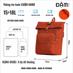 Balo - Ba lô - CUỘN 600D