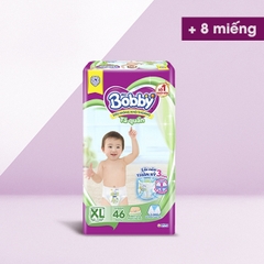 [Tặng 8 miếng] Tã/Bỉm Quần Bobby siêu thoáng XL46