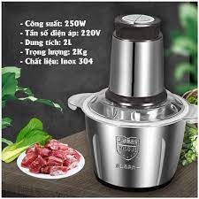 Máy say thịt cối inox 2L