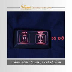 Áo sưởi Ấm Super Heating Yamako 9 vùng sưởi nhiệt màu XANH THAN