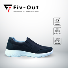 Giày thể thao chạy bộ Fiv Out J11 FV14 laceless black sports running shoes