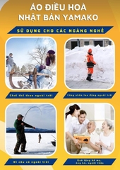 Áo sưởi Ấm Super Heating Yamako 9 vùng sưởi nhiệt màu XANH THAN