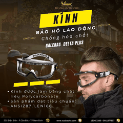 Kính chống hóa chất Deltaplus Galeras, chống đọng sương