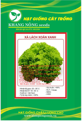 Hạt Giống Xà Lách Xoăn Xanh Cao Sản - Gói 5gram