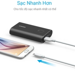 Cáp sạc nhanh Anker USB A to Micro USB 0.9m - A8132