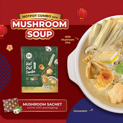 Combo lẩu 5 in 1 kèm súp nấm EB 600g - Hot Pot Combo with Mushroom Soup EB 600g - Viên thả lẩu Malaysia