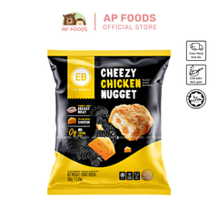 Gà viên phô mai tẩm bột EB 380g Malaysia - Cheezy Chicken Nugget EB 380g - Nhập khẩu Malaysia