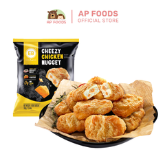 Gà viên phô mai tẩm bột EB 380g Malaysia - Cheezy Chicken Nugget EB 380g - Nhập khẩu Malaysia