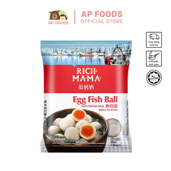 Cá viên nhân trứng cá Rich Mama Malaysia 200g - Egg Fish Ball Rich Mama Malaysia 200g - Viên Thả Lẩu Malaysia