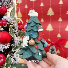 Mèo Noel giáng sinh decor