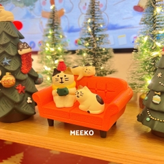 Mèo Noel giáng sinh decor