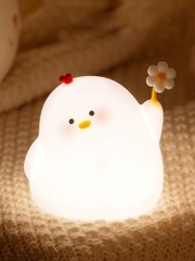 Đèn ngủ gà cầm hoa Momin Chicken