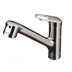 Vòi rửa bát nóng lạnh dây rút TOTO TKGG32EBS