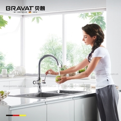 Vòi rửa chén cao cấp 4 chức năng Bravat F7196243CP-RG