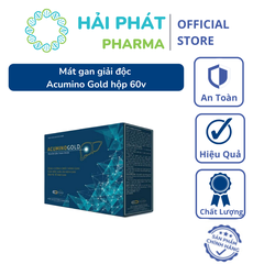 Mát Gan Giải Độc Acumino Gold hộp 12 vỉ x 5 viên