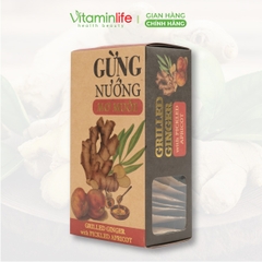 Hộp Gừng nướng mơ muối Nam Xanh 110g