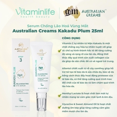 Serum chống lão hoá vùng mắt Australian Creams Kakadu Plum 25ml