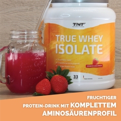 Bột True Whey Isolate vị Dâu TNT Thùng 1000g