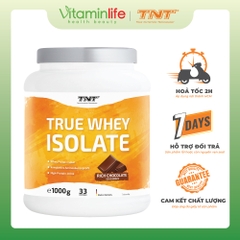 Bột True Whey Isolate vị Chocolate đậm đà TNT Thùng 1000g