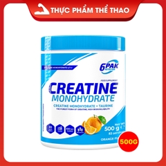 6PAK CREATINE MONOHYDRATE 500G